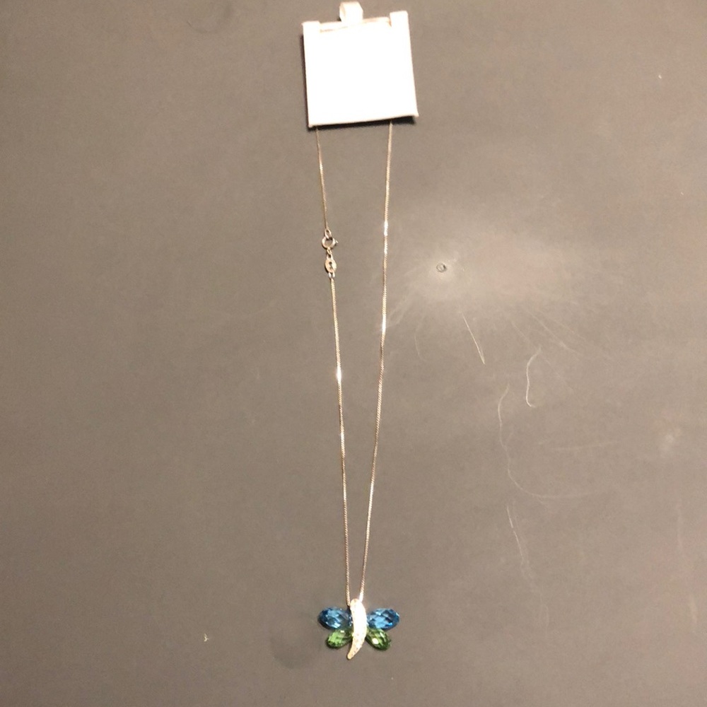 Sterling silver butterfly necklace